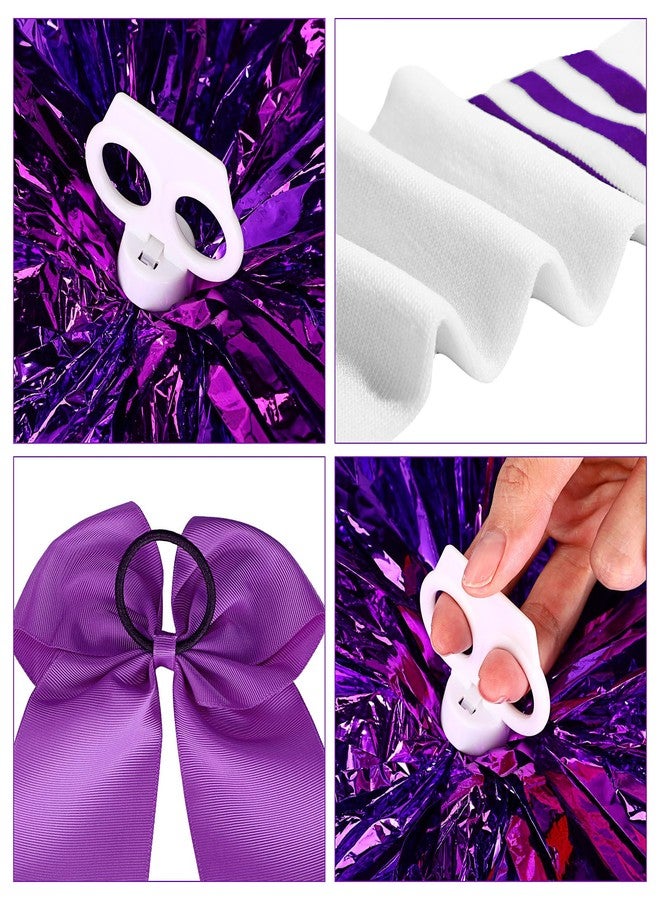 Toulite طقم ملابس تنكرية مكون من 4 قطع للبنات من توليت، مناسب للرياضة والألعاب التنكرية (11-12 سنة، بنفسجي) - Image 4
